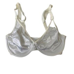 Bali White Lace Underwire Bra - Size 34C Coquette Clean Girl Minimalist